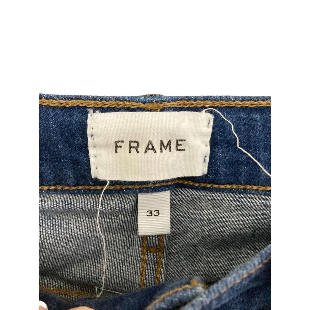 Men's Frame L'Homme Slim Jeans Dark Wash Blue Size 33L (Measures 32x31)